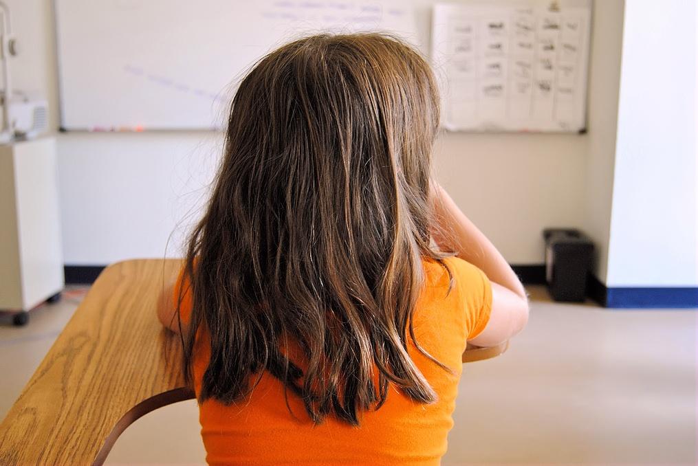 bimba a scuola